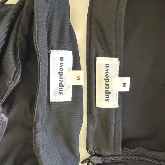 Superdown Lydia Maxi Skirt Set in Black. Size Medium - Picture 8 of 9